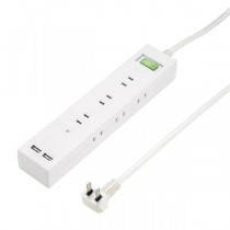 5個セット YAZAWA 3方向から挿せる9個口USBタップ ホワイト H6BK11122UWHX5