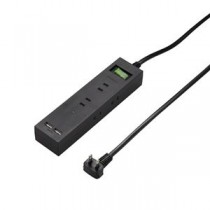 5個セット YAZAWA 3方向から挿せる6個口USBタップ ブラック H6BK8122UBKX5