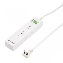 5個セット YAZAWA 3方向から挿せる6個口USBタップ ホワイト H6BK8122UWHX5