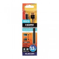 5個セット エレコム イーサネット対応スーパースリムHDMIケーブル（A-D） CAC-HD14SSU15BKX5