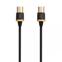 5個セット エレコム 4K8K対応TV用アンテナケーブル（短尺モデル） ブラック DH-ATSS48K207BKX5