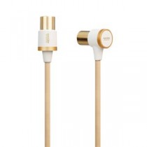 5個セット エレコム 4K8K対応TV用アンテナケーブル（フローリングカラー） ライトブラウン DH-ATLS48KK30LBX5