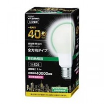 5個セット YAZAWA 一般電球形LED 40W相当 昼白色 LDA5NGX5
