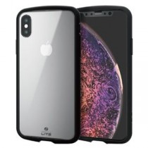 （まとめ）エレコム iPhone XS/TOUGH SLIM LITE/クリア/クリア PM-A18BTSLCCR【×2セット】