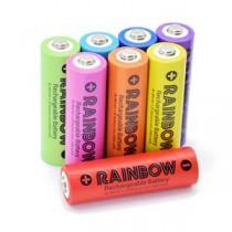 （まとめ）BP＆S RAINBOW 単3形8本パック BPS-3NIJI8P【×2セット】