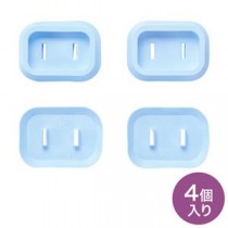（まとめ）サンワサプライ プラグ安全カバー ブルー TAP-PSC1NBL【×5セット】
