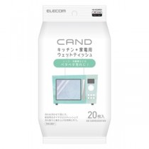 （まとめ）エレコム キッチン・家電クリーナー“CAND"/レンジ・冷蔵庫用/ティッシュ HA-WCMR20【×5セット】