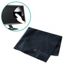 （まとめ）エレコム クリーニングクロス/ブラック KCT-009BK【×5セット】