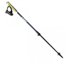 ノルディックウォーキングポール 【ネイビー】 86～120cm アルミ 『LEKI レキ スピンシャークSL PLUS』 〔アウトドア〕