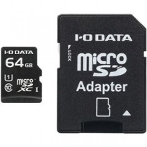 アイ・オー・データ機器 UHS-I UHS スピードクラス1対応microSDXCメモリーカード（SDカード変換アダプター付き） 64GB MSDU1-64GR