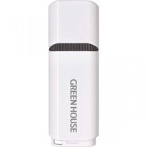 グリーンハウス USB3.0メモリー キャップタイプ 64GB ホワイト グレー GH-UFY3EB64GGY