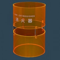 消火器ボックス 据置型 SK-FEB-FG330 蛍光オレンジ