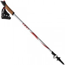 ノルディックウォーキングポール 【ホワイト×レッド】 70.5～110cm アルミ 『LEKI レキ バリオSL』 〔アウトドア レジャー〕
