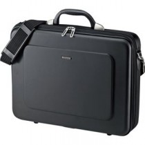 (まとめ）サンワサプライ セミハードPCケース15.6インチワイド対応 シングル ブラック BAG-EVA7BKN 1個【×3セット】