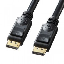 (まとめ）サンワサプライDisplayPortケーブル 3m ブラック KC-DP3GK 1本【×3セット】
