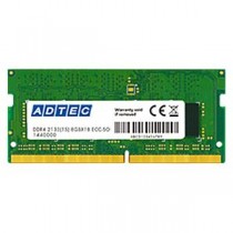 (まとめ）アドテック DDR4 2400MHzPC4-2400 260Pin SO-DIMM 4GB 省電力 ADS2400N-X4G 1枚【×3セット】