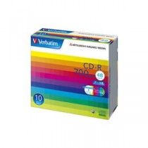 (まとめ）バーベイタム データ用CD-R700MB ワイドプリンタブル 5mmスリムケース SR80SP10V1C 1箱(100枚:10枚×10個)【×3セット】