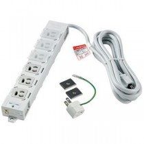 (まとめ）ELPA カバー付事務所向けタップ耐雷サージ機能付 6個口 3m OAT-JPC63SB 1個【×3セット】