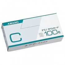(まとめ）アマノ 標準タイムカード Cカード（25日締／10日締） 100枚X3【×3セット】