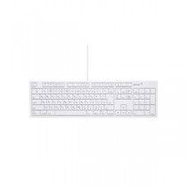 (まとめ) バッファロー USB接続 有線キーボードMacモデル ホワイト BSKBM01WH 1台 【×5セット】