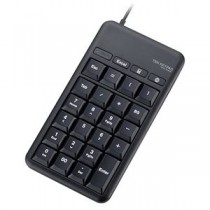 (まとめ) エレコムホットキー付きUSBテンキーパッド ブラック TK-TCM015BK 1個 【×5セット】