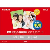 (まとめ) キヤノン 写真用紙・光沢 スタンダードSD-201L400 L判 0863C003 1冊(400枚)  【×5セット】