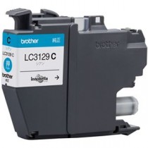 (まとめ) ブラザー インクカートリッジ シアンLC3129C 1個  【×5セット】