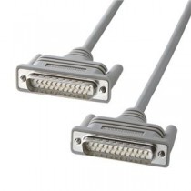 (まとめ) サンワサプライRS-232Cクロスケーブル D-Sub25オス 1.5m KRS-107K 1本 【×5セット】