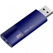 (まとめ) シリコンパワーUSB2.0フラッシュメモリ Ultima U05 64GB ネイビー SP064GBUF2U05V1D 1個 【×5セット】