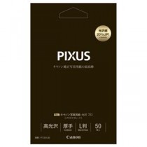 (まとめ) キヤノン Canon 写真用紙・光沢 プロ (プラチナグレード) 印画紙タイプ PT-201L50 L判 8666B001 1冊（50枚）  【×10セット】