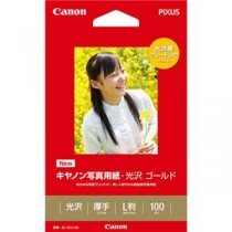 (まとめ) キヤノン Canon 写真用紙・光沢 ゴールド 印画紙タイプ GL-101L100 L判 2310B001 1冊（100枚）  【×10セット】