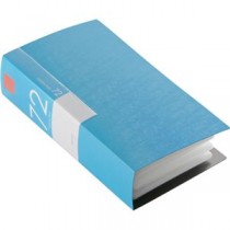 (まとめ) バッファローCD&DVDファイルケース ブックタイプ 72枚収納 ブルー BSCD01F72BL 1個 【×10セット】