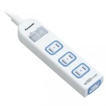 (まとめ) パナソニック ザ・タップX一括スイッチ付 2P・4個口 ホワイト 3.0m WHA25342WKP 1個 【×10セット】