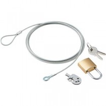 (まとめ) エレコムノートパソコン&マウスセキュリティロック(南京錠) スタンダード ESL-3A 1パック 【×10セット】