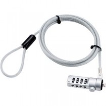 (まとめ) ナカバヤシ セキュリティーロック4桁ダイヤル式タイプ シルバー SL-055 1個 【×10セット】