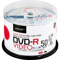 (まとめ) ハイディスク 録画用DVD-R 120分16倍速 ホワイトワイドプリンタブル スピンドルケース TYDR12JCP50SP 1パック(50枚)  【×10セット】
