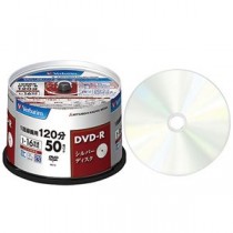 (まとめ) バーベイタム 録画用DVD-R 120分1-16倍速 シルバーレーベル スピンドルケース VHR12J50VS1 1パック(50枚)  【×10セット】