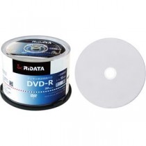 (まとめ) RiDATA 録画用DVD-R 120分1-16倍速 ホワイトワイドプリンタブル スピンドルケース D-RCP16X.PW50RD D1パック(50枚)  【×10セット】