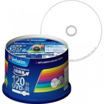 (まとめ) バーベイタム 録画用DVD-R 120分1-16倍速 ホワイトワイドプリンタブル スピンドルケース VHR12JP50V3 1パック(50枚)  【×10セット】