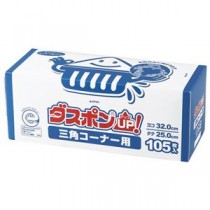 (まとめ) 白元アース ダスポンUP！ 三角コーナー用 DSC-105A 1パック(105枚)  【×10セット】