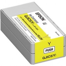 (まとめ) エプソン インクカートリッジ イエローGJIC5Y 1個  【×10セット】