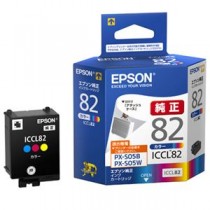 (まとめ) エプソン インクカートリッジ カラーICCL82 1個  【×10セット】