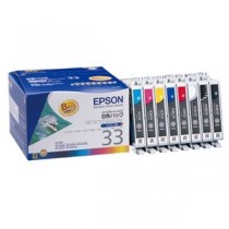 (まとめ) エプソン EPSON インクカートリッジ 8色パック IC8CL33 1箱（8個：各色1個）  【×10セット】