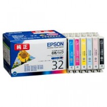 (まとめ) エプソン EPSON インクカートリッジ 6色パック IC6CL32 1箱（6個：各色1個）  【×10セット】