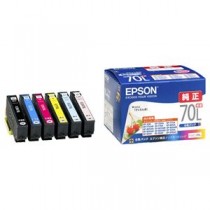 (まとめ) エプソン EPSON インクカートリッジ 増量6色パック IC6CL70L 1箱（6個：各色1個）  【×10セット】