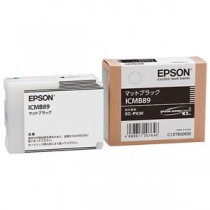 (まとめ) エプソン EPSON インクカートリッジ マットブラック ICMB89 1個  【×10セット】