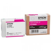 (まとめ) エプソン EPSON インクカートリッジ ビビッドマゼンタ ICVM89 1個  【×10セット】