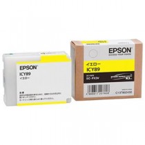 (まとめ) エプソン EPSON インクカートリッジ イエロー ICY89 1個  【×10セット】