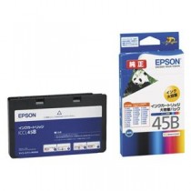 (まとめ) エプソン EPSON インクカートリッジ カラー（4色一体型） 大容量タイプ ICCL45B 1個  【×10セット】