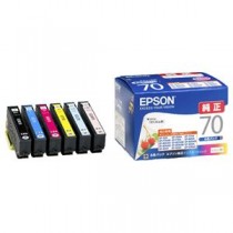 (まとめ) エプソン EPSON インクカートリッジ 6色パック IC6CL70 1箱（6個：各色1個）  【×10セット】